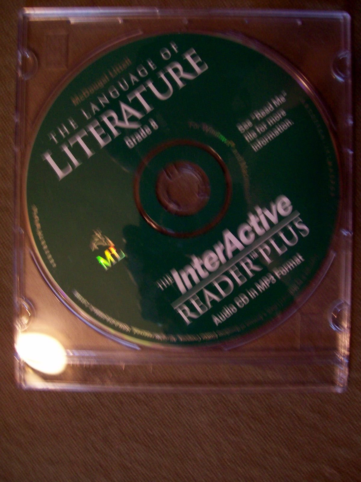 McDougal Littell Language of Literature Gr. 8 Interactive ReaderPlus Audio CD 