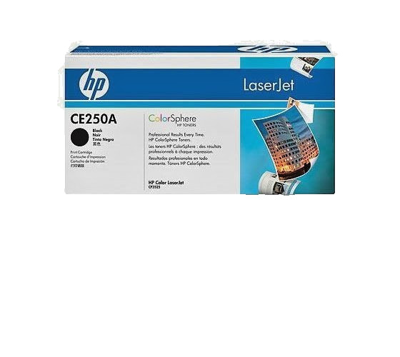 HP CE250A Black Toner Cartridge – LaserJet – Genuine OEM New Sealed