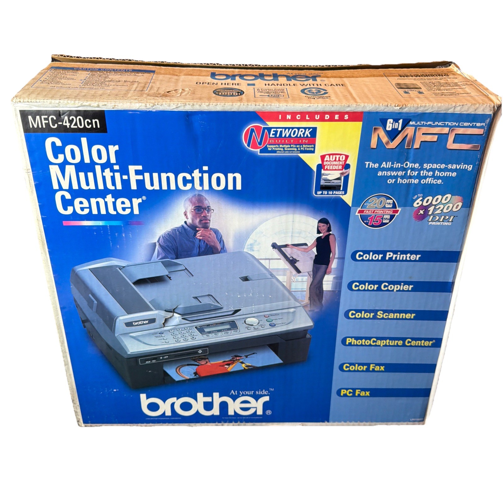 BROTHER COLOR PRINTER MFC-420cn NEW OPEN BOX