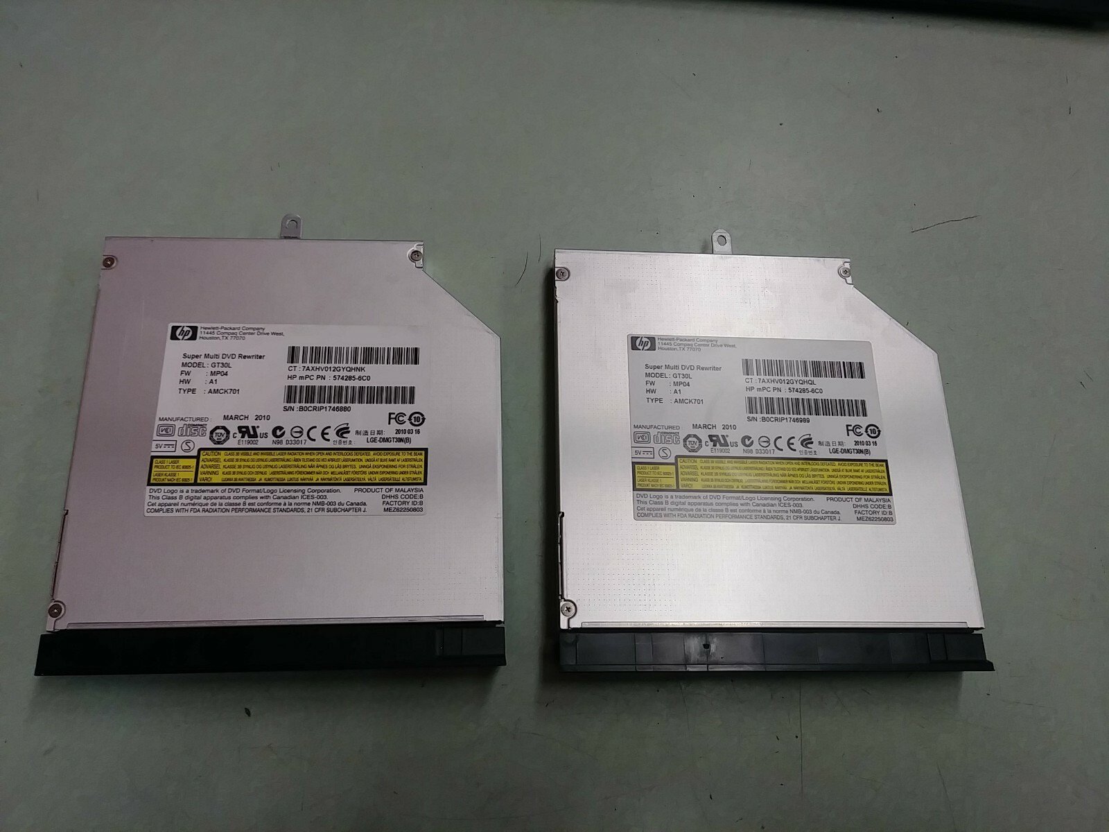 (2) OEM HP GT30L Super Multi DVD Rewriter 574285-6C0