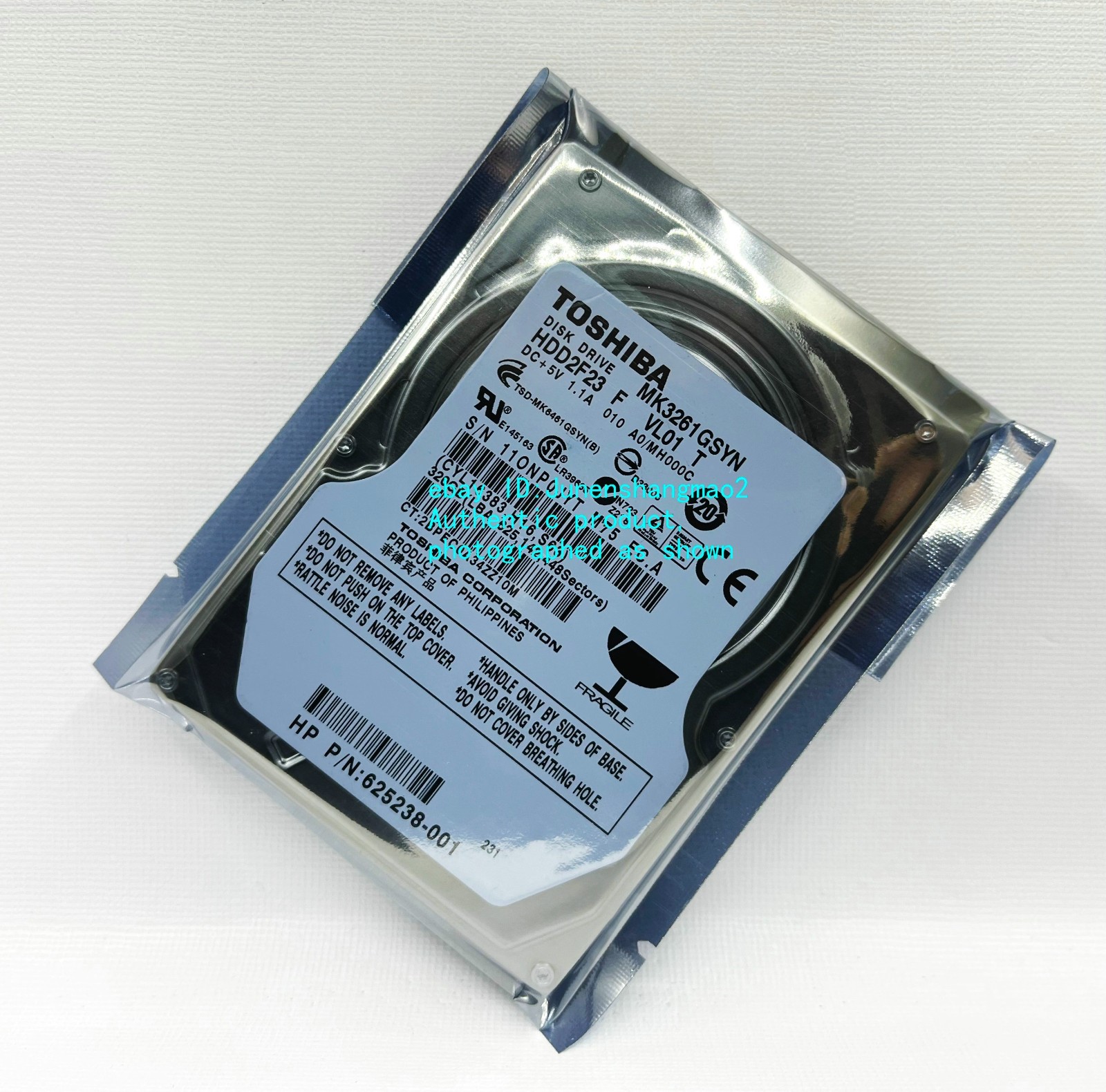 Toshiba MK3261GSYN 320GB 7200RPM  SATA Momentus Thin 16MB 2.5" Notebook HDD
