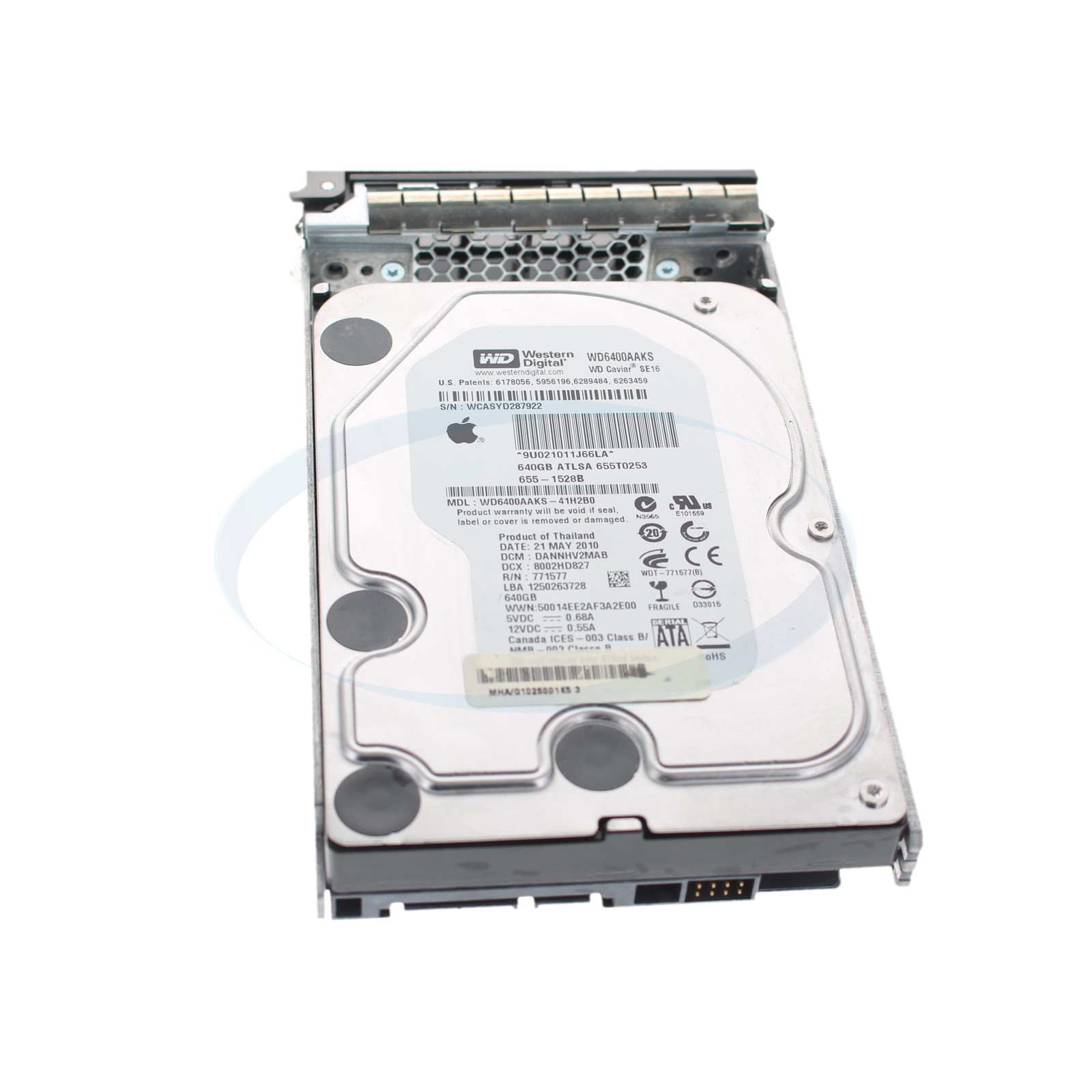 Apple 655-1528B 640GB SATA 7200RPM 3.5" 3G Hard Drive