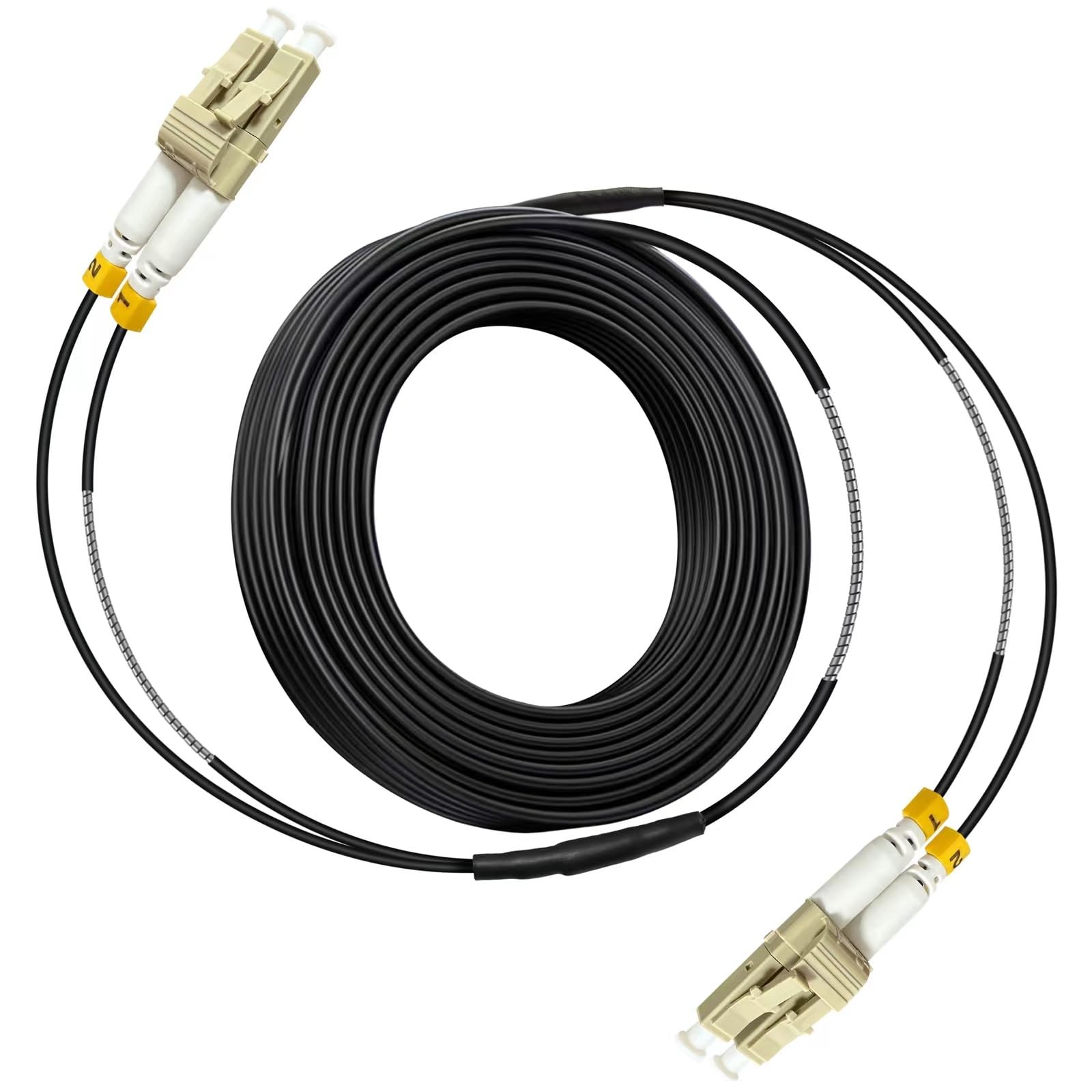 Bangun 5 Meters OM3 Fiber LC LC Outdoor Armored Fiber Optic Cable, 10GB/Gigabit