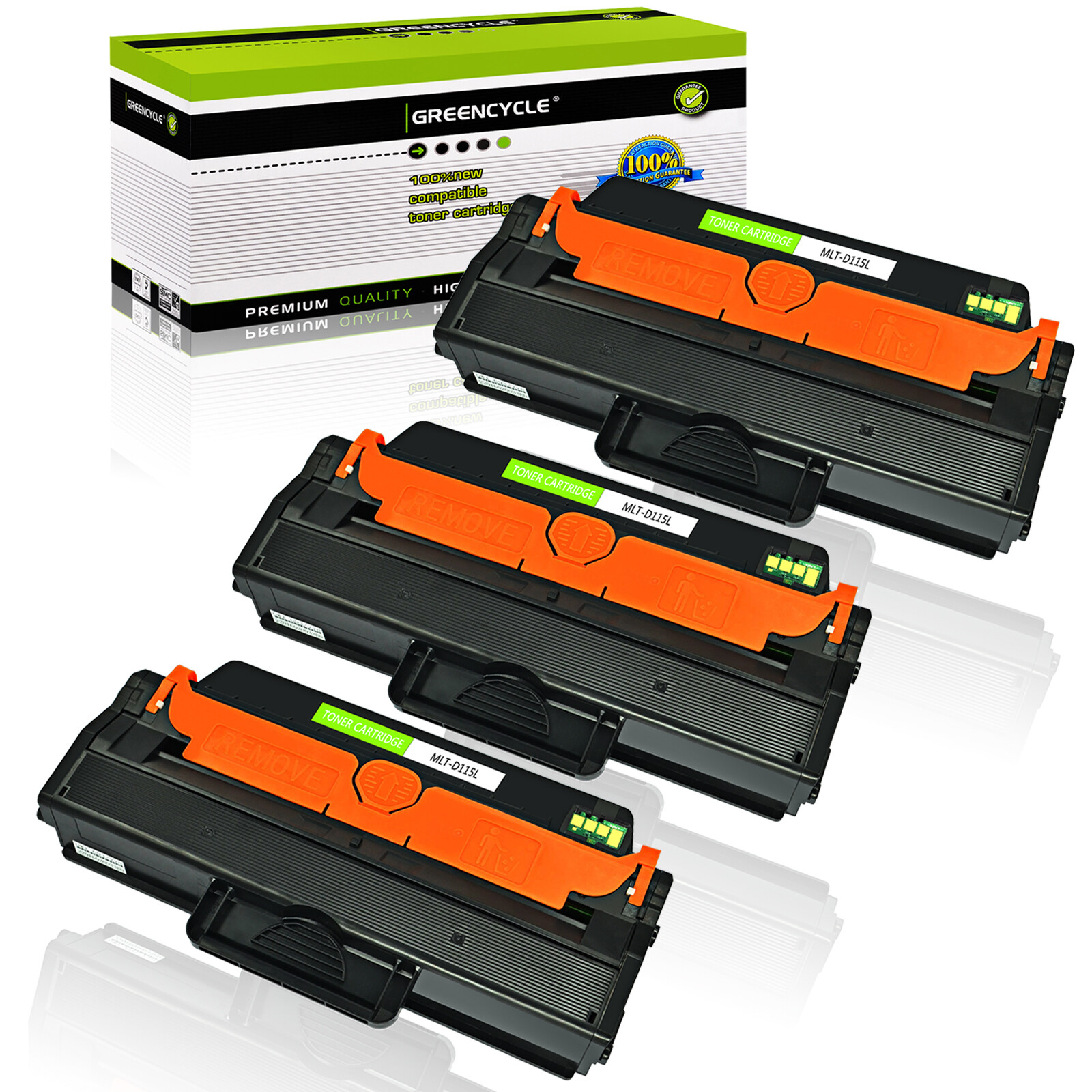 3PK For Samsung SL-M2880FW M2670 M2870 HY 3K MLT-D115L MLT-D115S Toner Cartridge