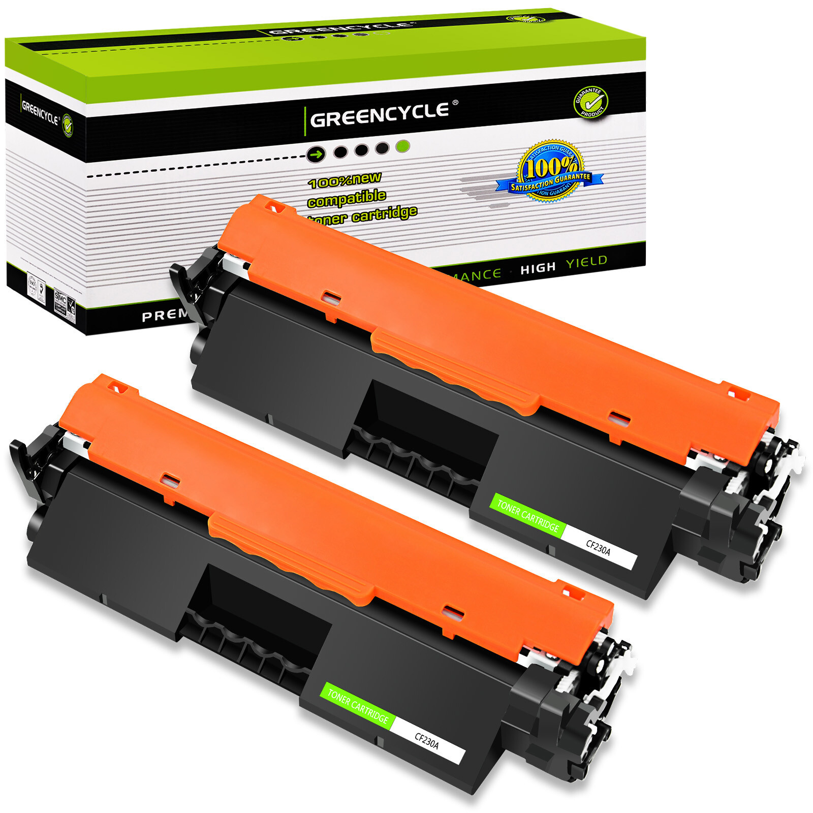 2PK CF230A 30A Toner Compatible with HP LaserJet Pro MFP M227sdn M203dn M203dw