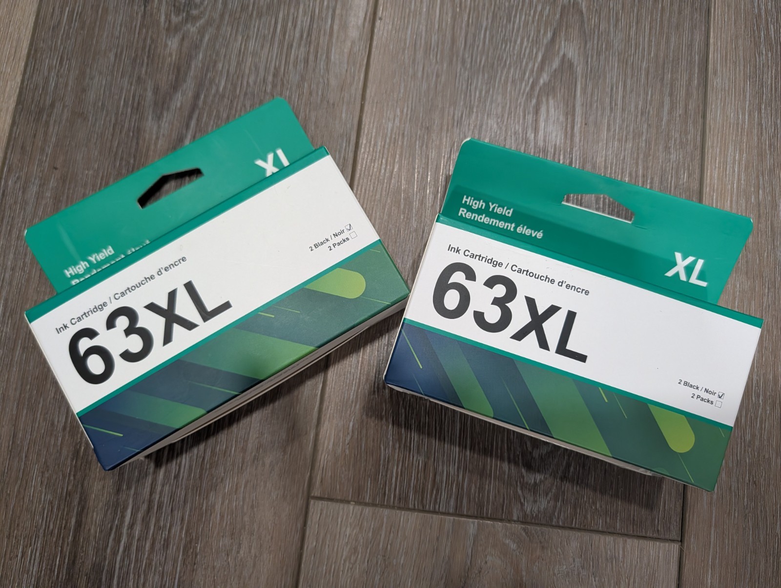 63XL 63 XL- Black Ink Cartridge for HP  - Combo Pack New  + One  pack opened (1)