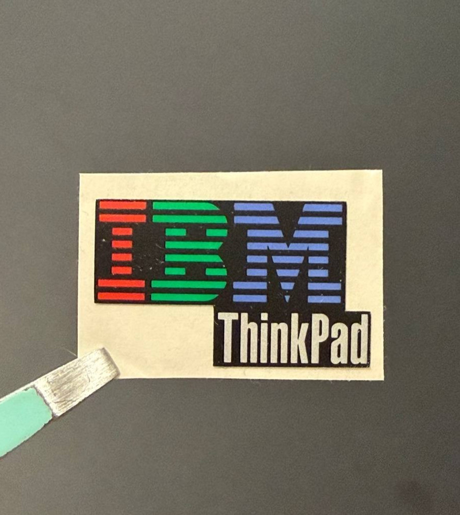 1 x  Sticker Decal Badge Label for Lenovo IBM ThinkPad, 30mm x 18mm