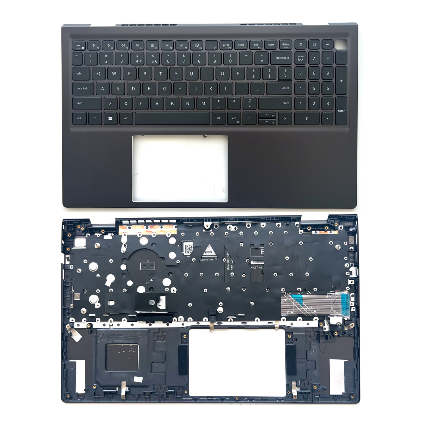 NEW FOR Dell Vostro 15 5510 5515 V5510 LCD Palmrest w/Backlit Keyboard 0JVYYX