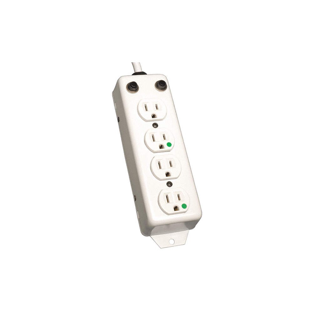 TRIPP LITE PS-402-HG-OEM Outlet Strip,4 Outlet,15A,24" L,Wht 43MC66