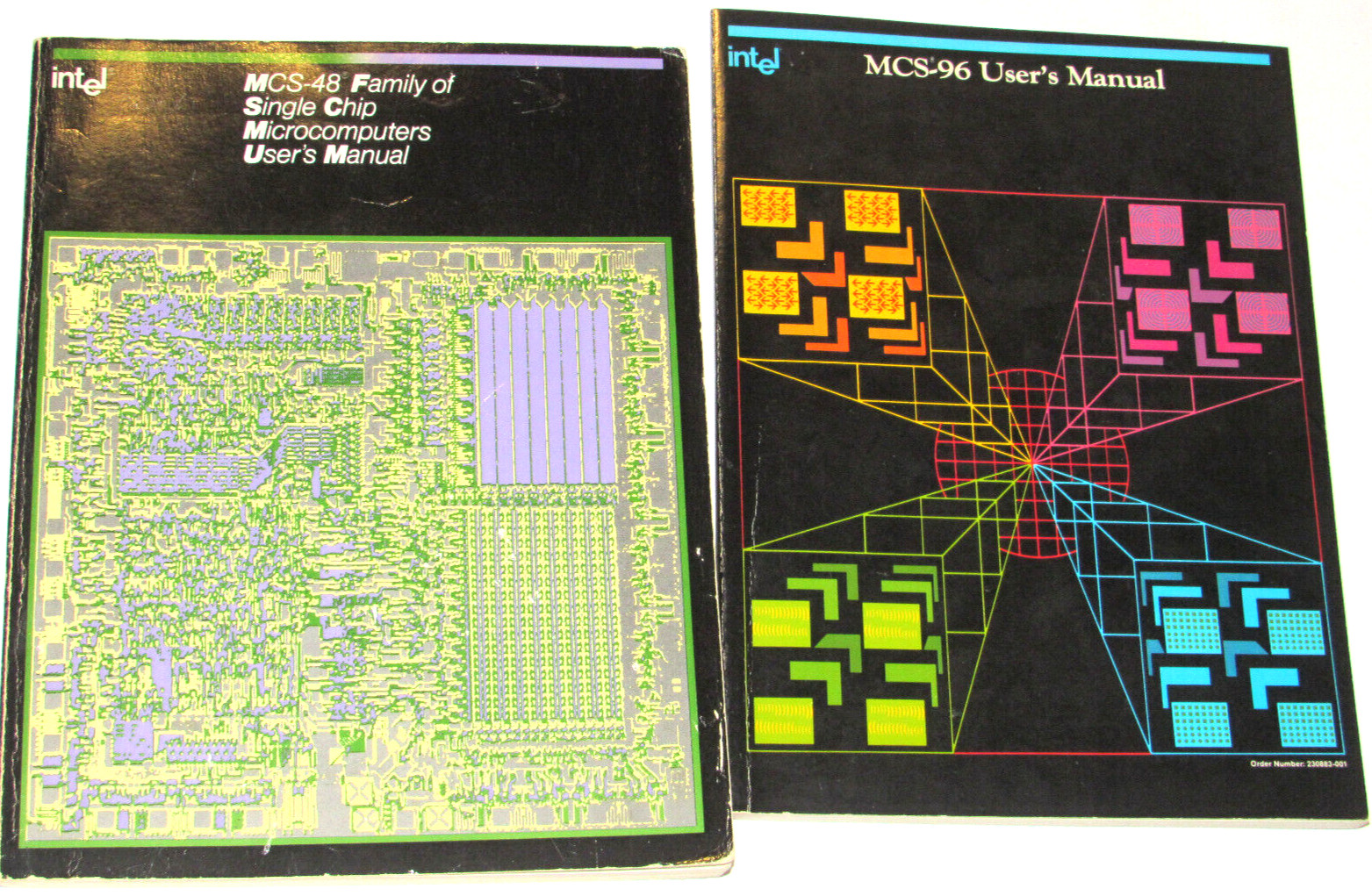 2 VINTAGE 1980s INTEL USER'S MANUALS MCS-48 & MCS-96 APPLICATIONS/SPECS/& MORE