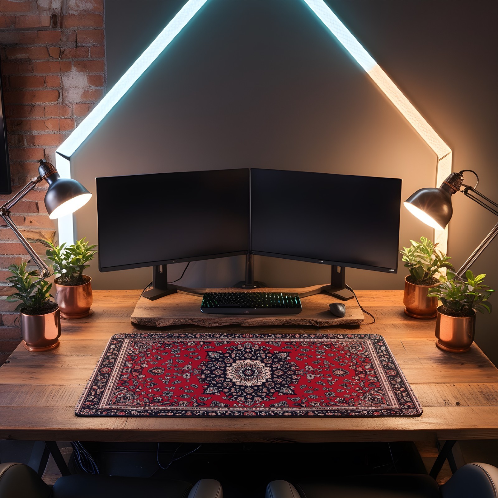 Large Persian Rug Print XL/XXL Gaming Mouse Pad – Water-Resistant with Non-Slip