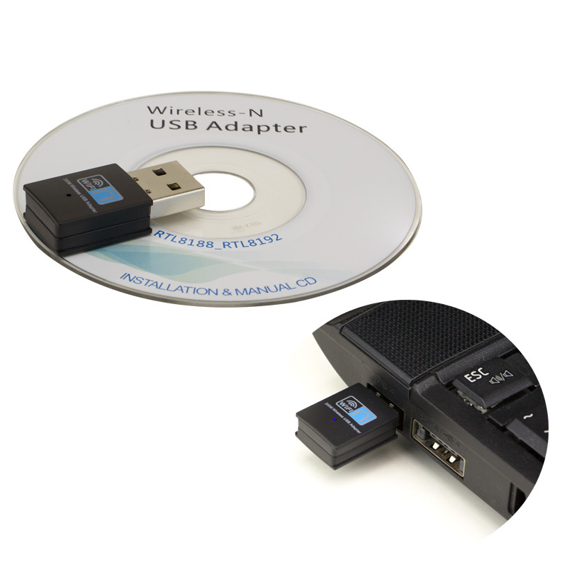 300Mbps Mini Wireless 802.11N/B/G WiFi USB Adapter LAN Internet Network Adapter