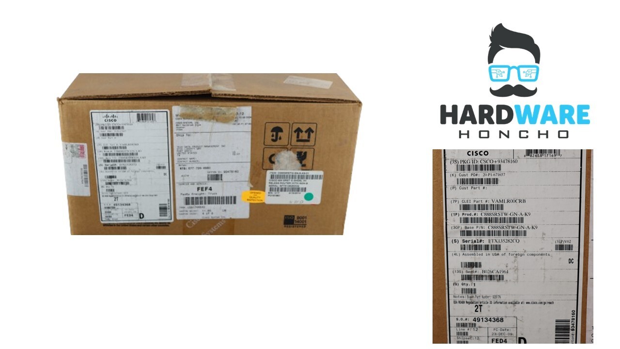 Cisco C888SRSTW-GN-A-K9 880 Series Integrated Services Routers - New Open Box
