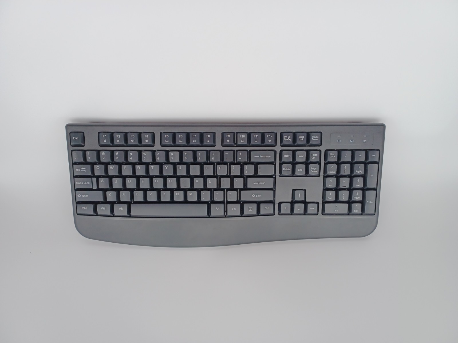 Wireless Keyboard 2.4G Full-Sized Ergonomic MISSING USB Computer Keyboard       