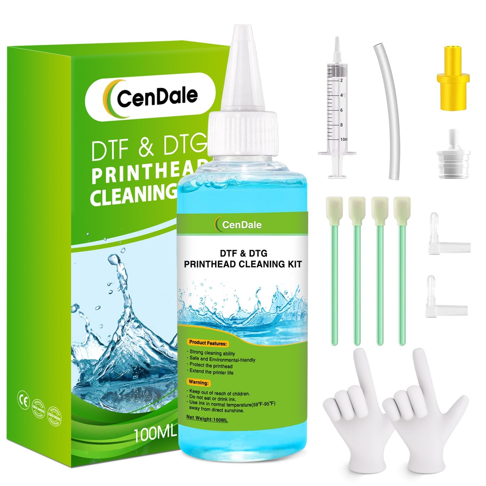 Premium DTF Printhead Cleaning Solution - Universal Printhead Cleaner Kit for