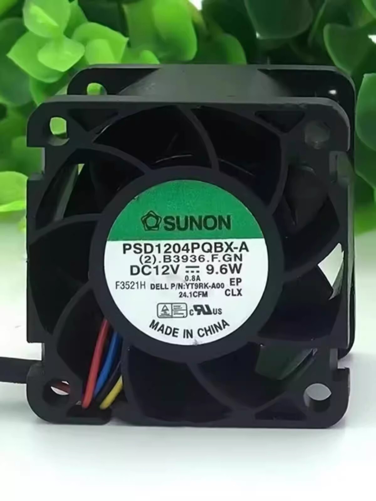 SUNON PSD1204PQBX-A 4028 DC12V 9.6W 0.8A 4-Wire Server Cooling Fan