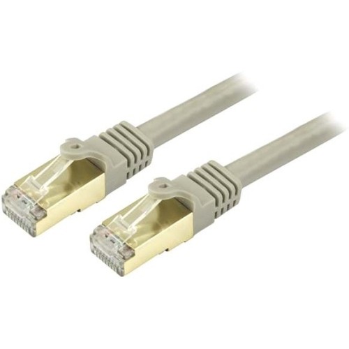 StarTech C6ASPAT20GR 20ft Gray Cat6a Shielded Patch Cable