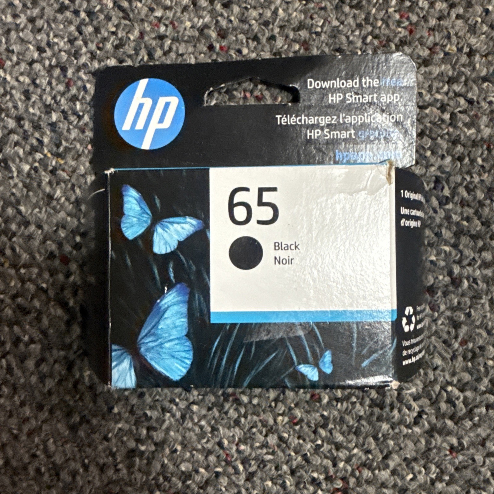Genuine HP 65 Black Ink Cartridge N9K02AN Original Exp - 07/27
