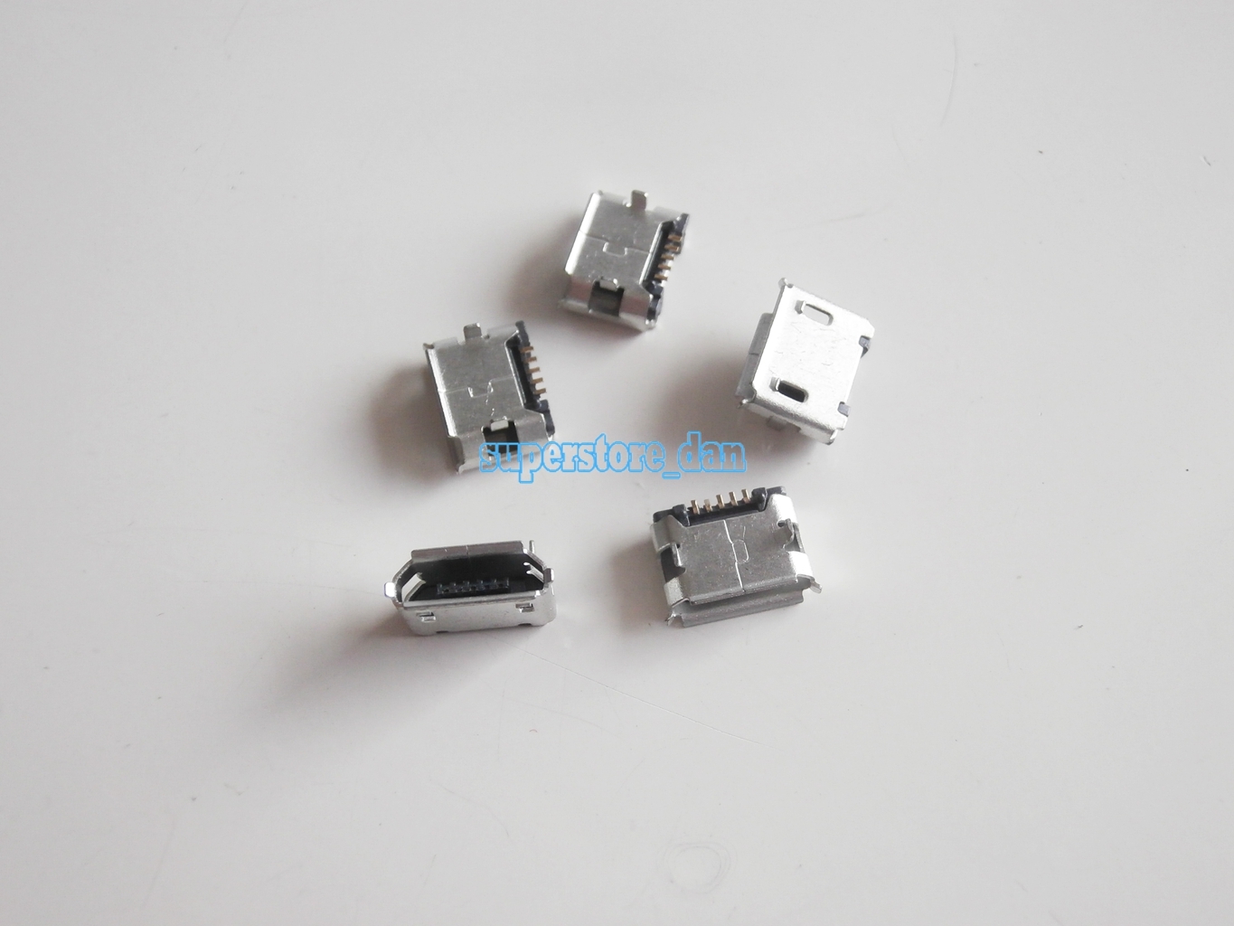 10X Micro USB Type B Female 5 Pin Dip Socket Jack Connector Port PCB Board