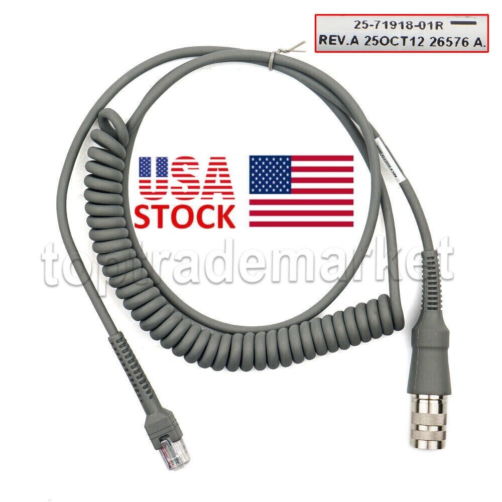 US VC5090 to LS3408 DS3508 USB SCANNER CABLE 25-71918-01R / CBL-71918-11R 6 Pin