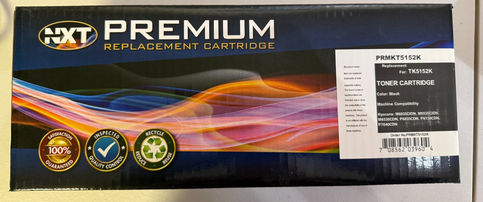 TK-5152K Black Toner Cartridge • UNUSED / NEVER INSTALLED 1 Pack