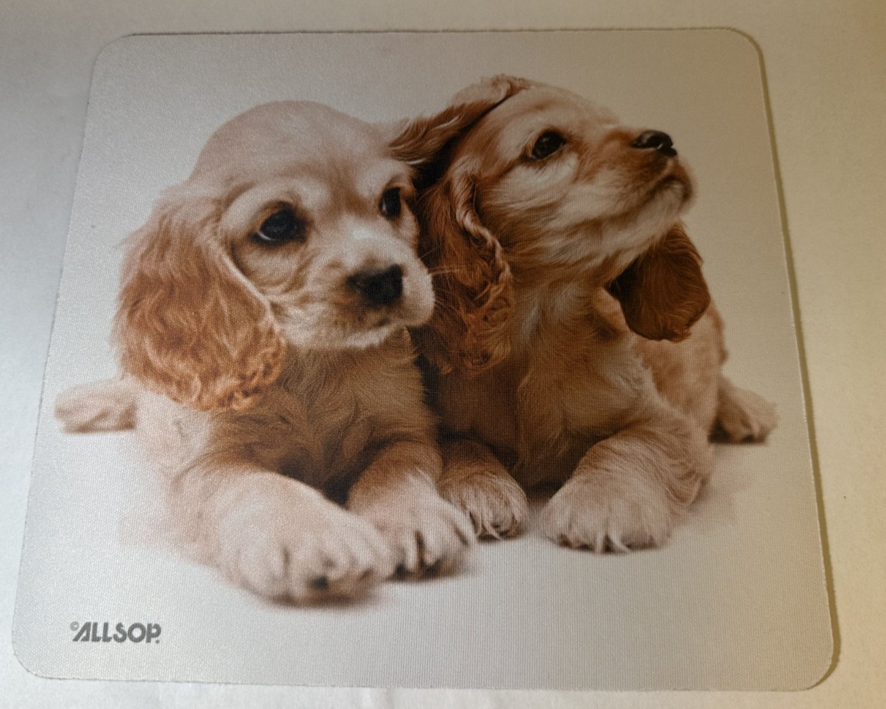 Vintage Allsop Naturesmart Cocker Spaniel Puppies Cute Dogs Mouse Pad (Mousepad)
