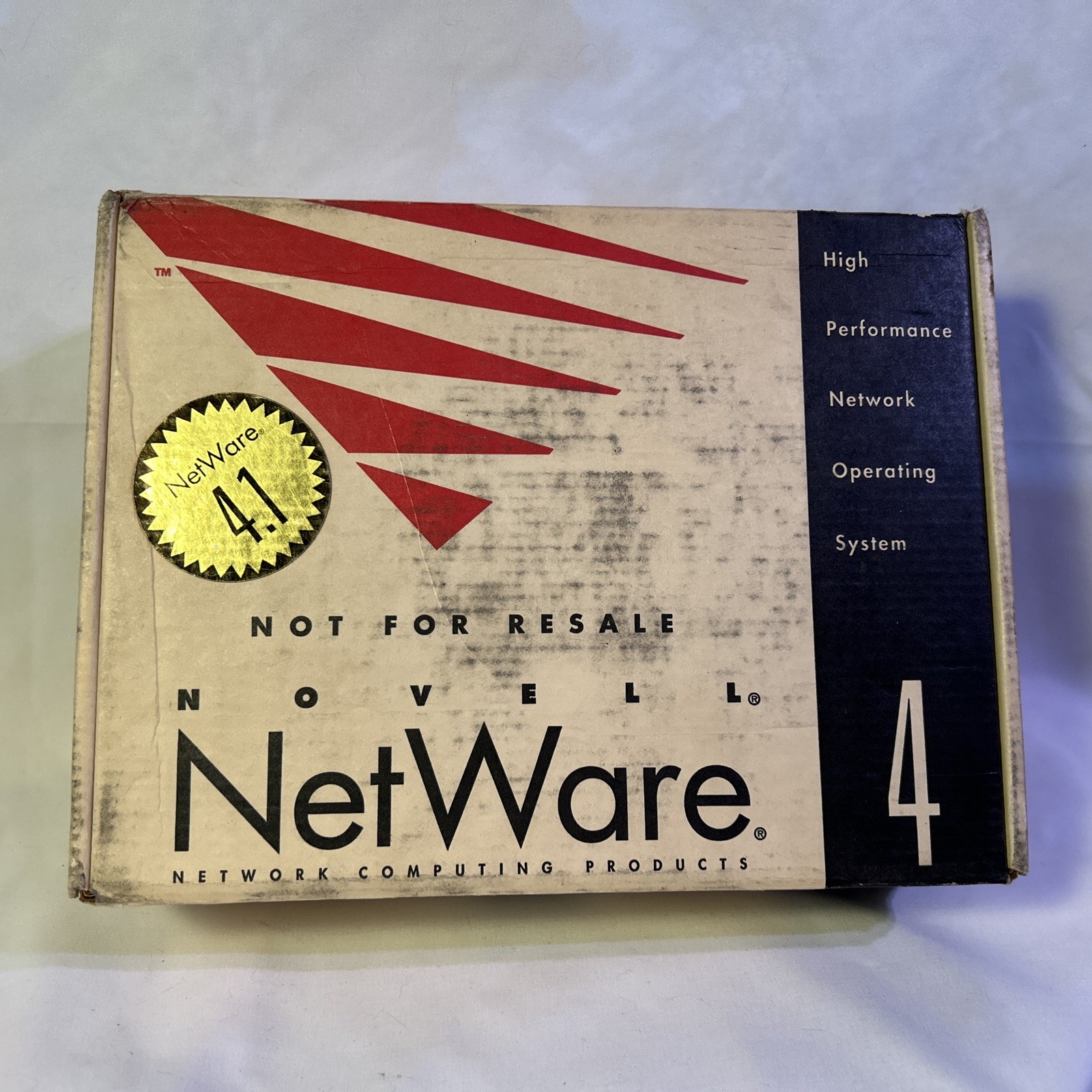 Novell NetWare 4 Complete In Box, Floppies, CDs, SDK, Manual, Vintage Rare