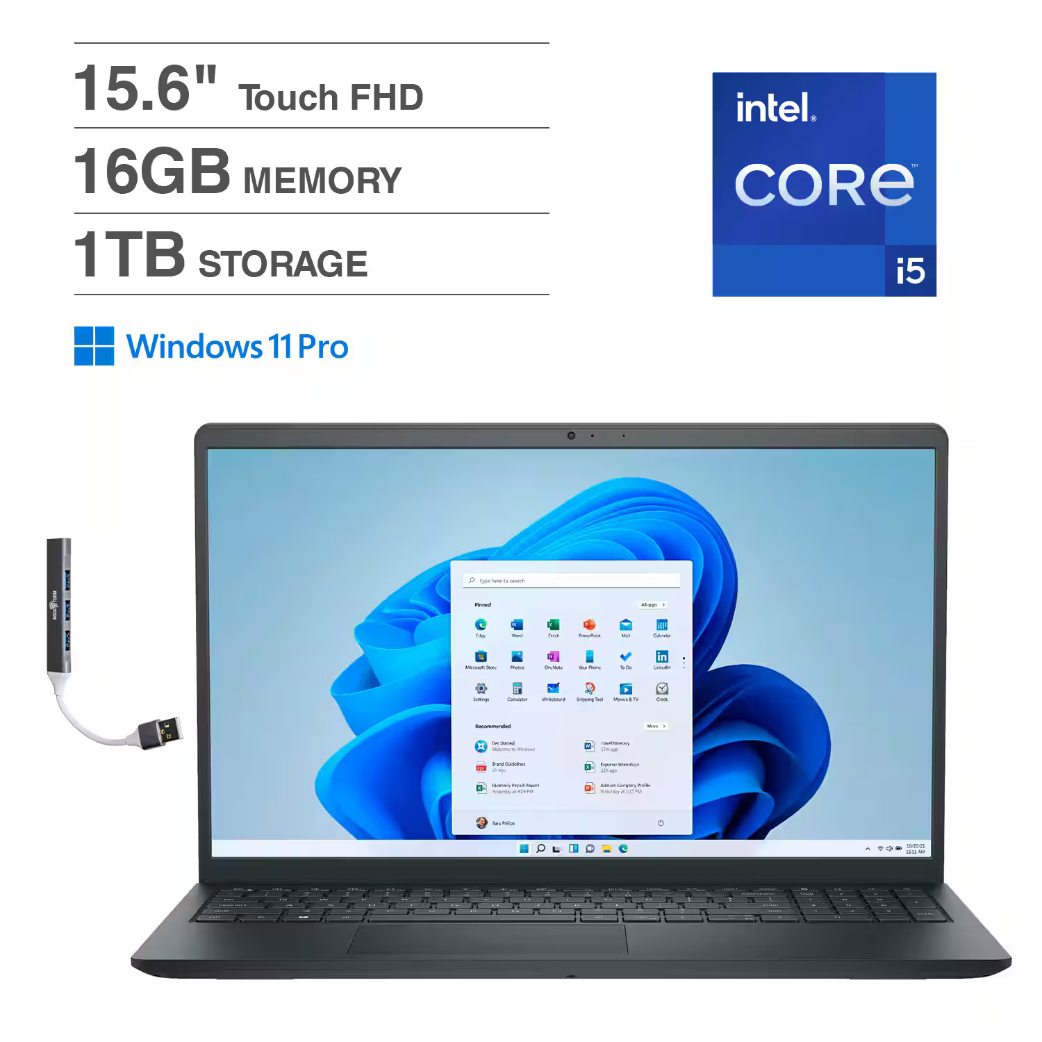 Dell - Upgraded - Inspiron 15 15.6 FHD Intel i5-1334U 16GB DDR4 1TB PCIe SSD