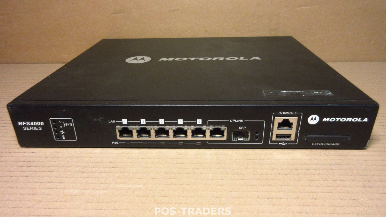 Motorola WLAN RFS4000 6-Port Gigabit Wireless LAN Switch RFS-4010-00010-WR NO PS