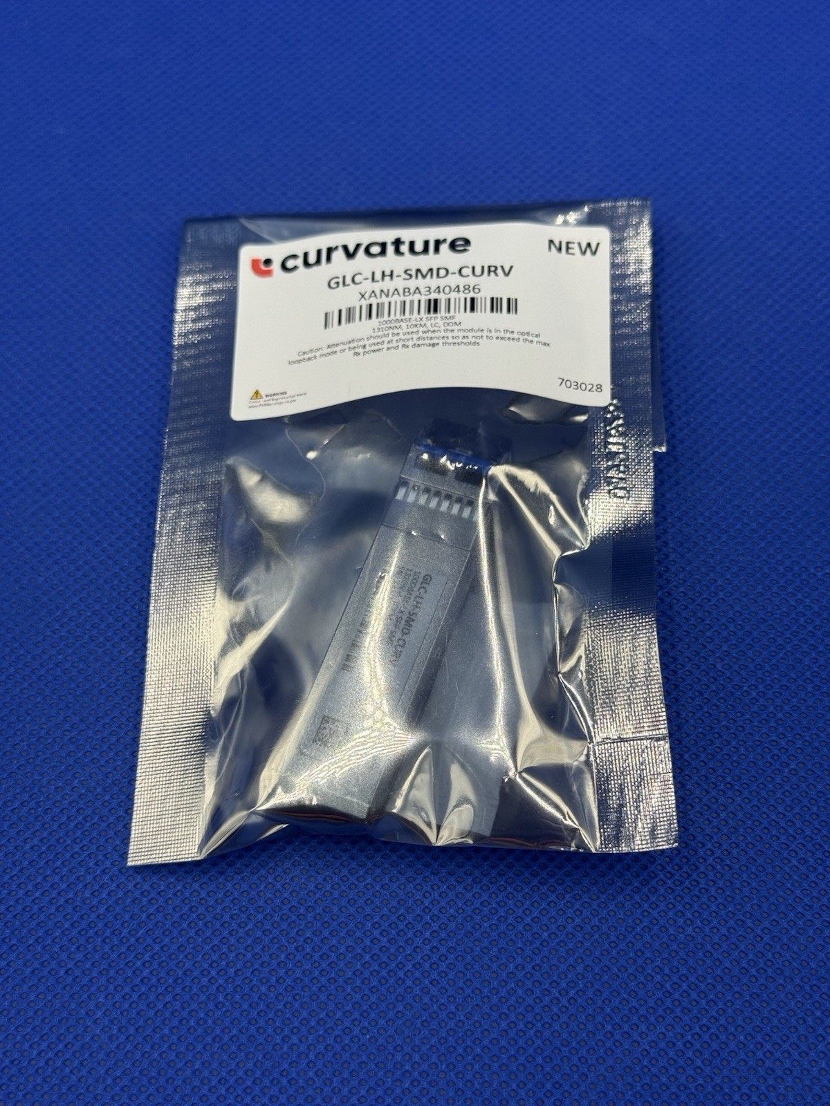 NEW Curvature GCL-LH-SMD-CURV 1000Base-LX SFP Transceiver 1310 10km