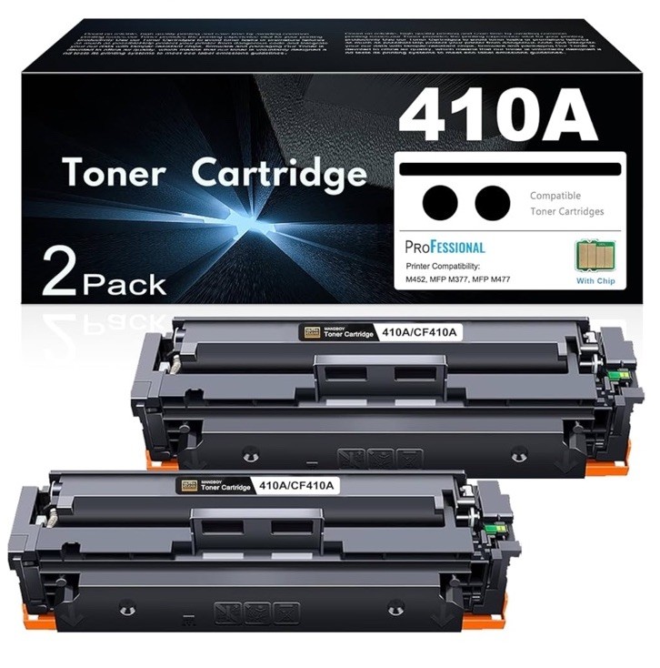 410A Toner Cartridges 2 Black Combo Replacement for HP 410A 410X Toner 
