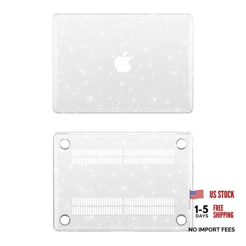  Clear Glitter Case for MacBook Air 15 inch M4 2025 2024 2023 ## Glitter Clear