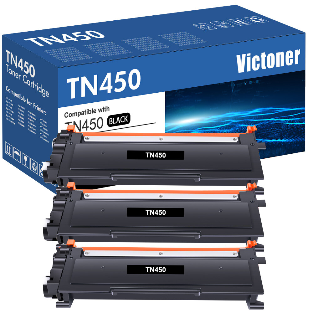 TN-450 Toner Cartridge Compatible with Brother MFC-7860DW HL-2280DW Fax-2840 Lot