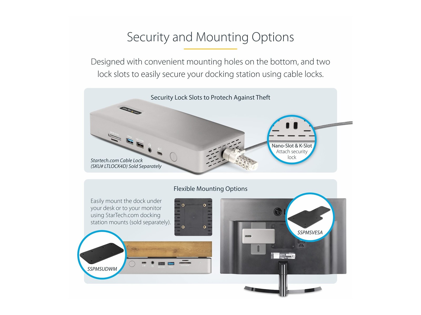 StarTechcom Thunderbolt 4 Multi-Display Docking Station La 132UE-TB4USB4DOCK