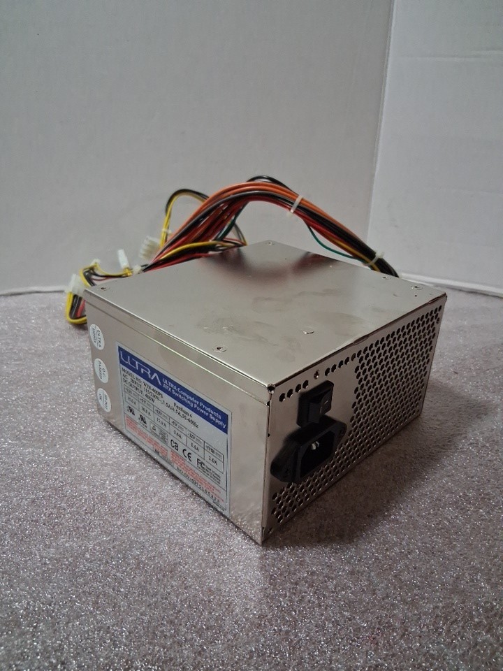 ULTRA ATX Switching Power Supply 400W Model: WIN-400PS Powers On