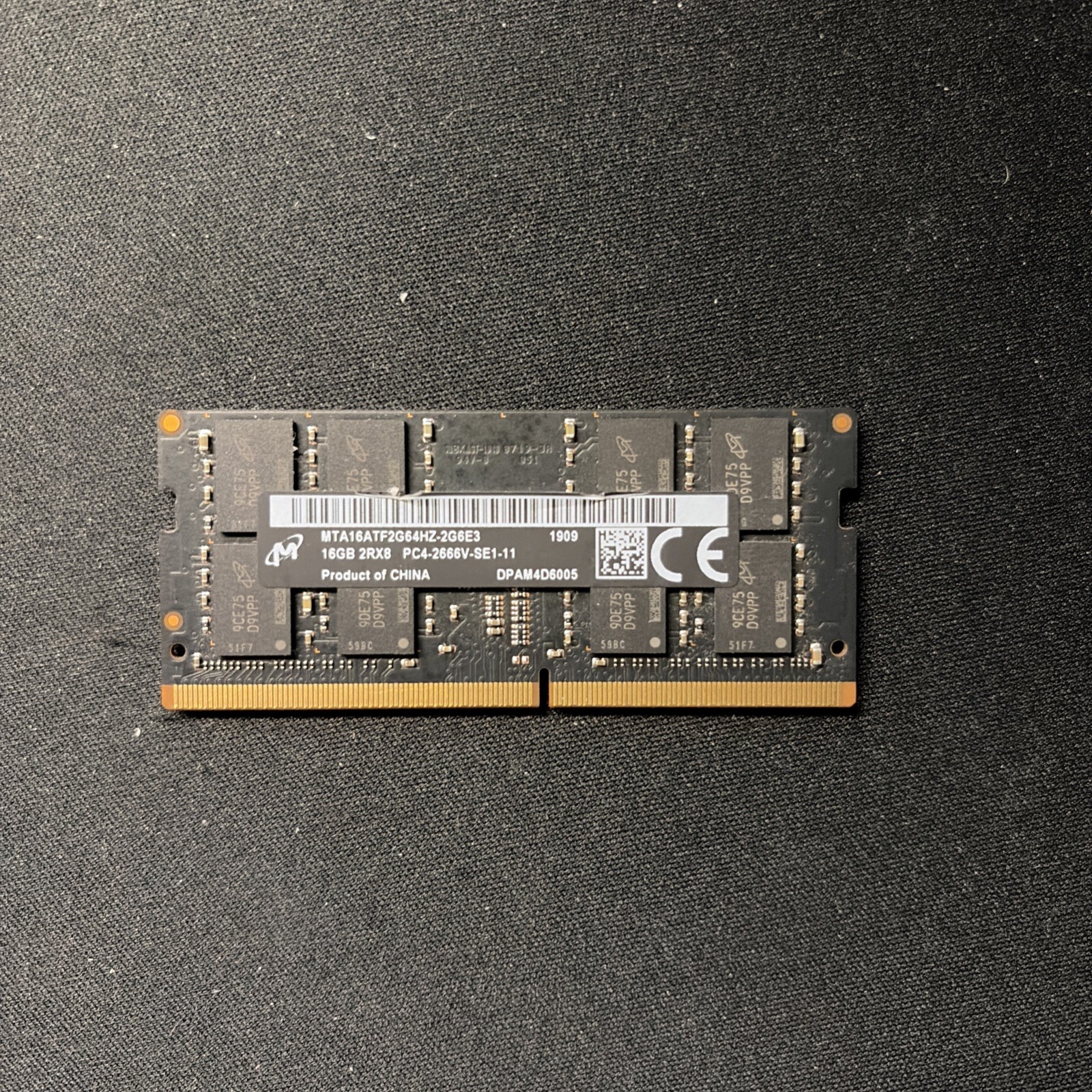 16GB Micron DDR4 2666MHz PC4-2666V SO-DIMM Laptop RAM MTA16ATF2G64HZ-2G6E3 iMac