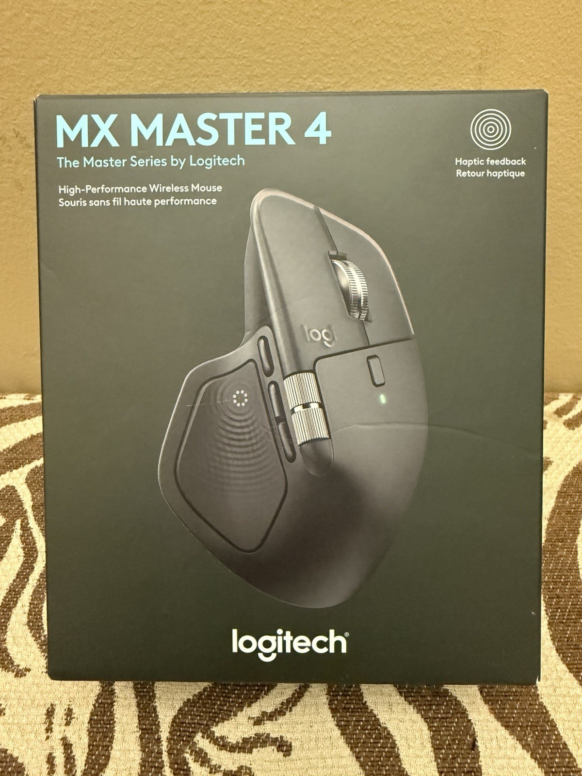 Hom) Logitech MX Master 4 Wireless Mouse -8000 DPI Sensor, Multi-Device Unopened