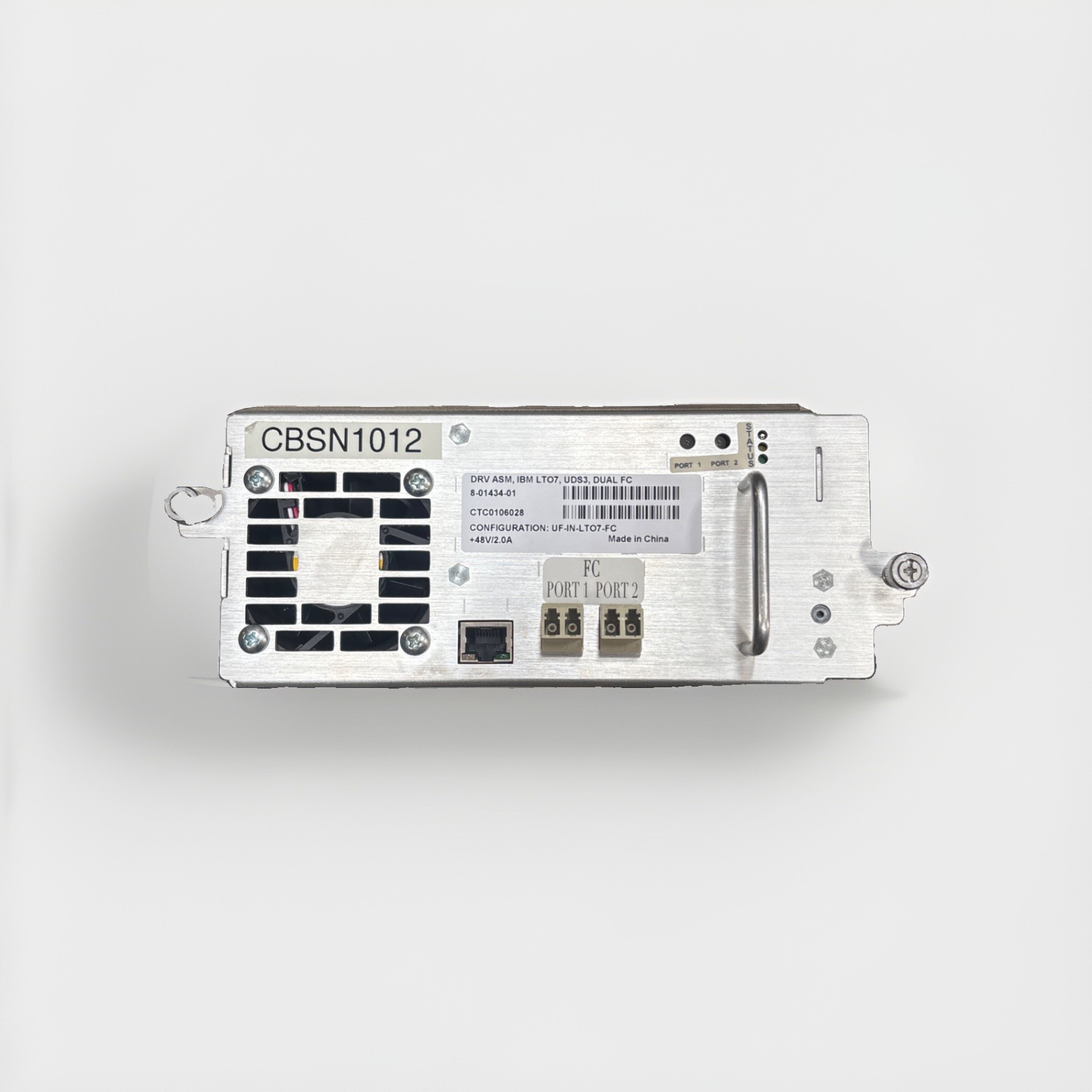 IBM / Quantum LTO7 8-01434-01 FC 2 Ports FH Tape Drive w/ tray PN: 38L7616
