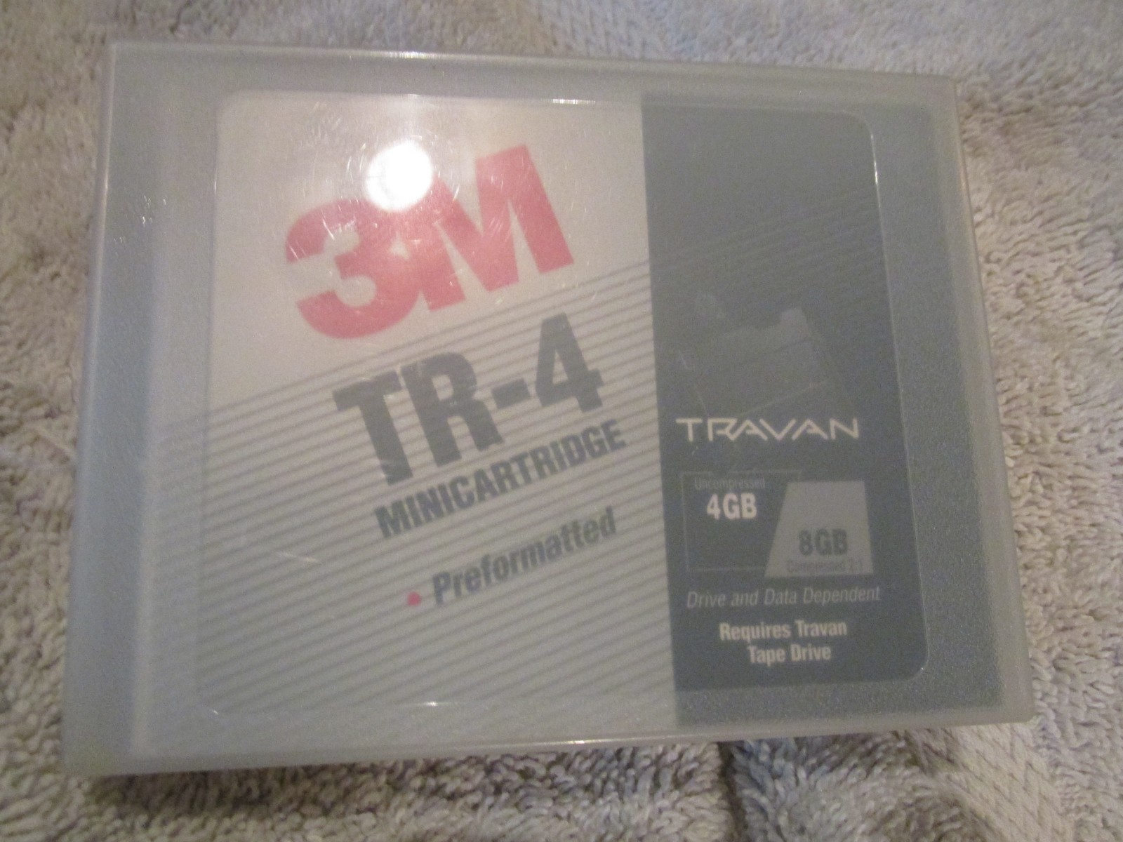 3M IMATION TRAVAN-4 Mini-Cartridge 4GB/8GB Data Preformatted TR-4 for Tape Drive