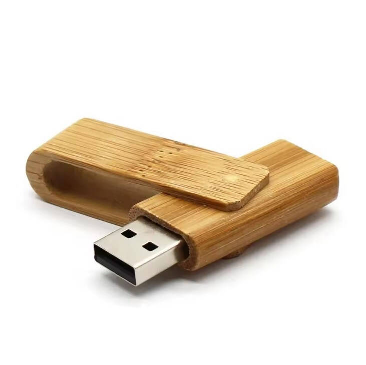 Custom Logo wooden rotation Flash Drives 32GB 64GB 128GB Pen Drive Memory Stick