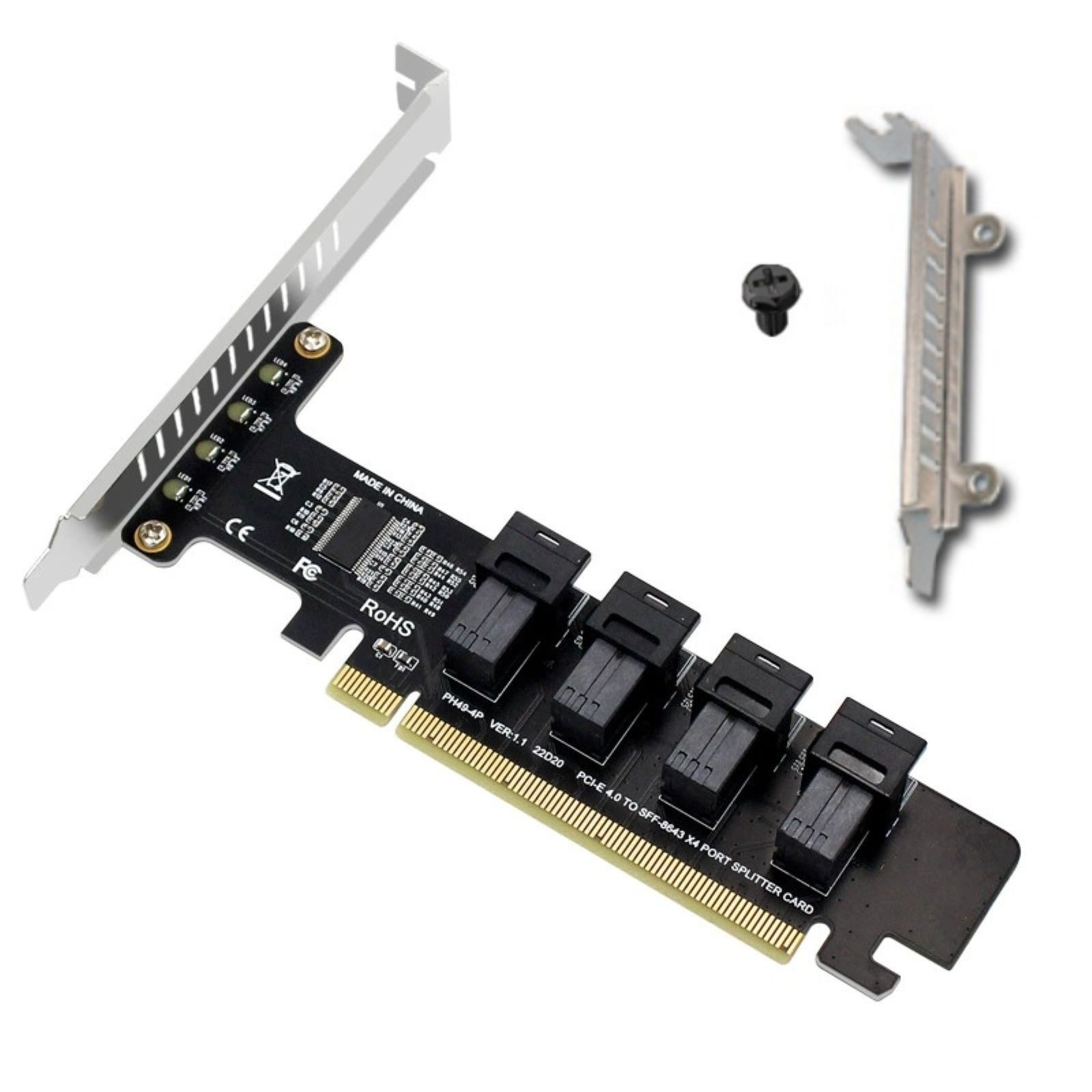 1PC High Performance U.2 NVMe Adapter Card For PCI-E X4/X8/X16 For Windows