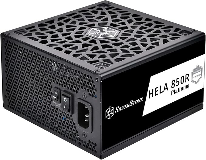 SilverStone HELA 850R Platinum 850W ATX 3.1 PSU PCIe Gen 5, 18dBA Noise