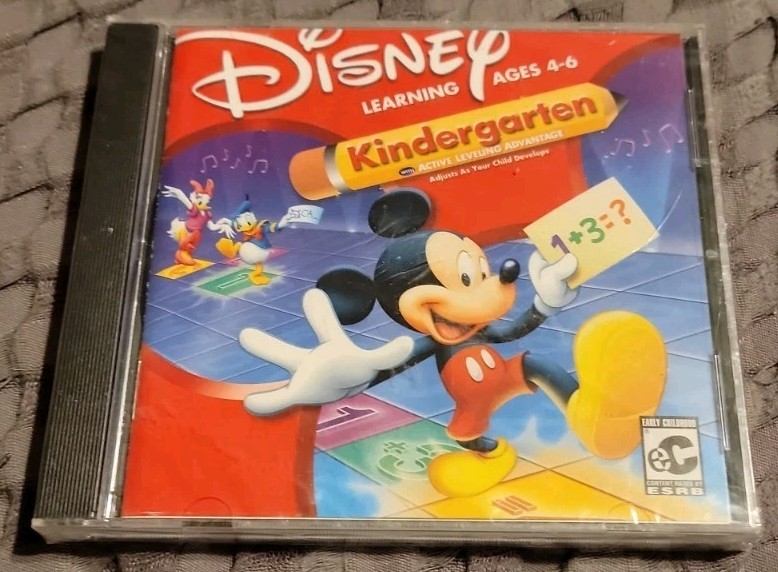 NEW Mickey Mouse Kindergarten (PC CD-ROM) Disney Home School Learning SEALED
