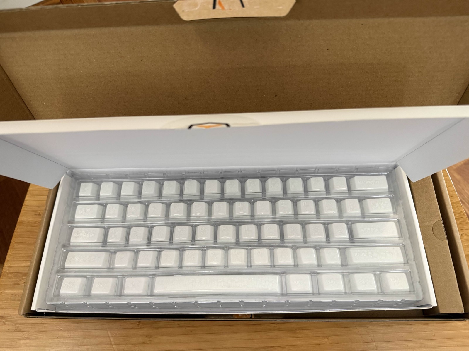 Cerakey Ceramic "White Crazed" Full Set V2 Keycaps (With Legends) - New/Open Box