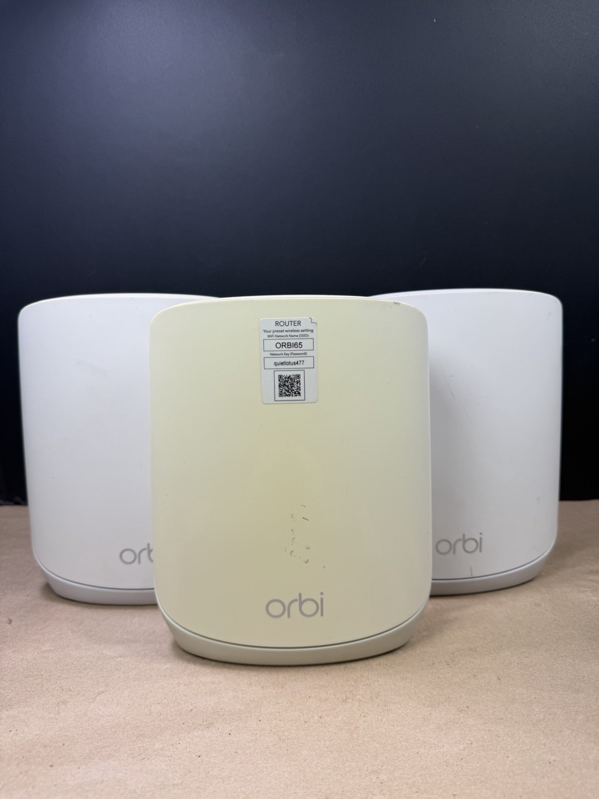 NETGEAR Orbi RBR760 Mesh WiFi 6 Router-1 Satellite-2 No Power Cord Ships Fast