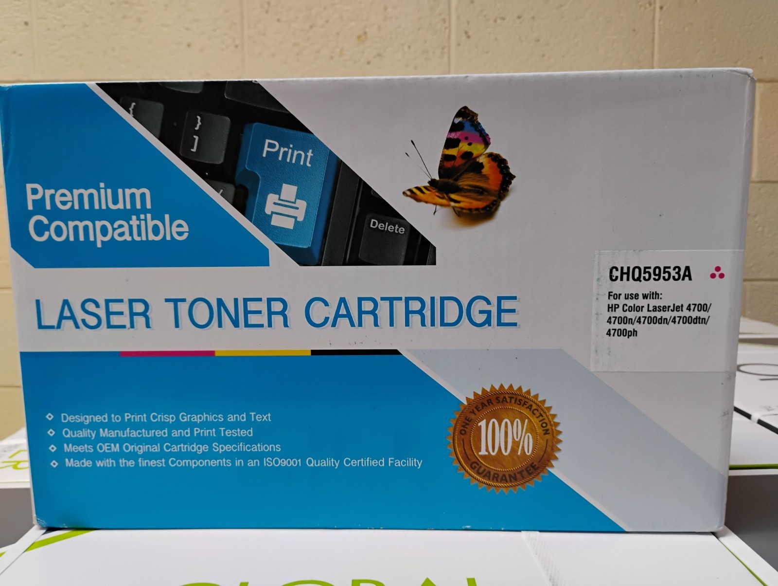 Magenta Toner Cartridge Q5953A 643A New Compatible with HP 4700