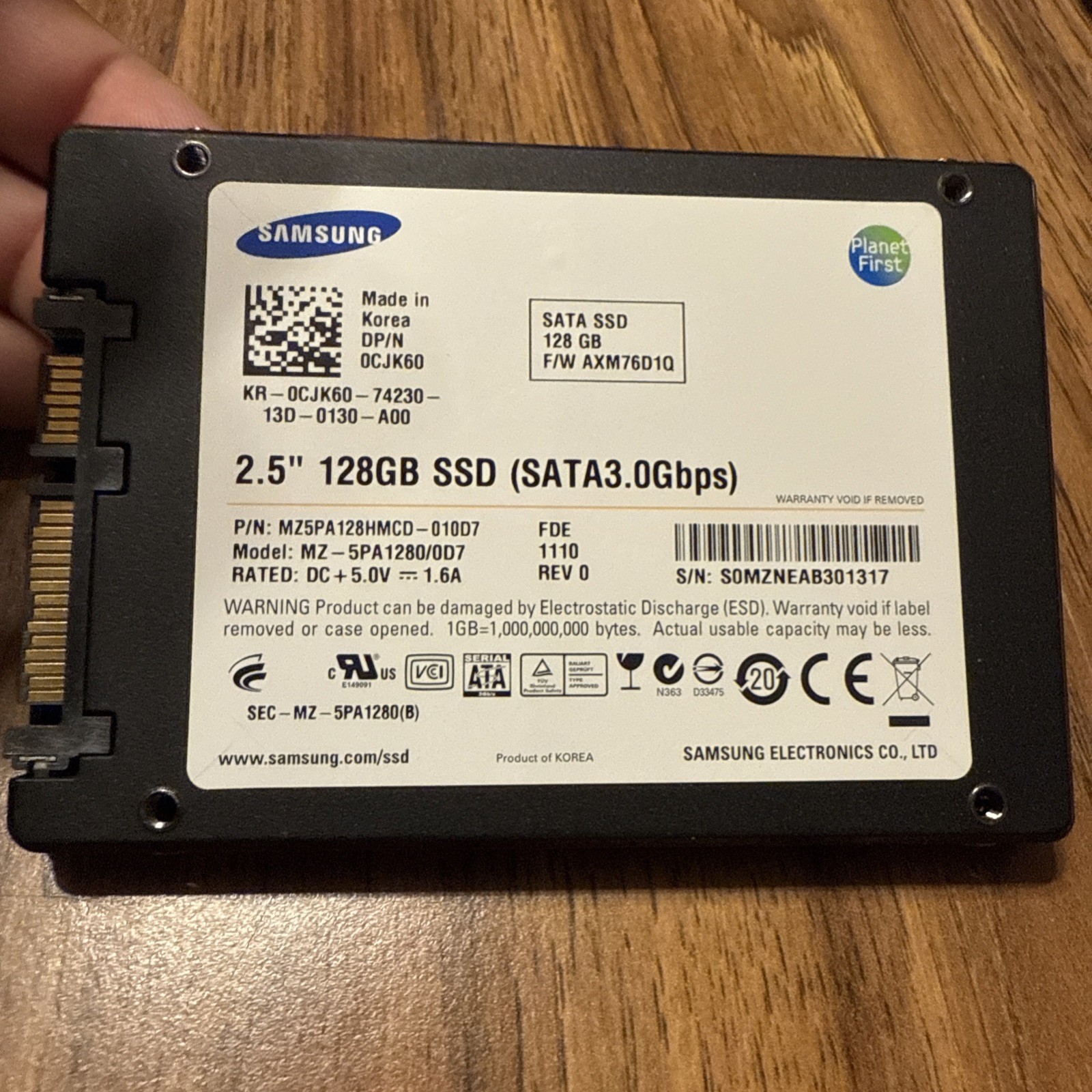 Samsung MZ5PA128HMCD-010DA 2.5" 128gb Sata SSD