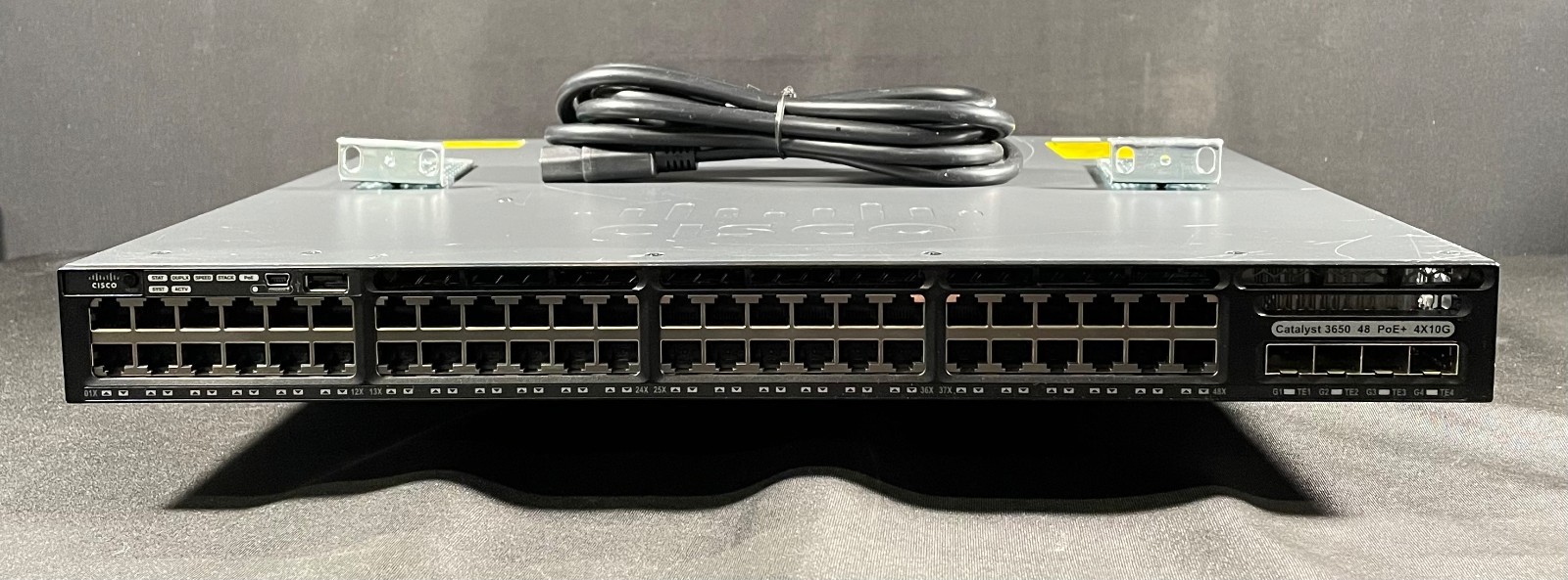 Cisco WS-C3650-48FQ-E 48 Port PoE+ 4x10GE SFP+ Switch - Same Day Shipping