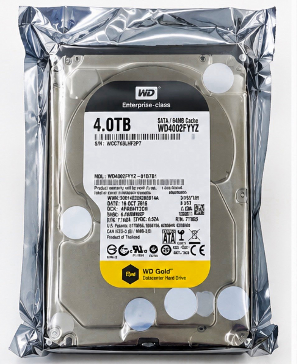 Western Digital WD Gold WD4002FYYZ 4TB 3.5in SATA 7200RPM 64MB