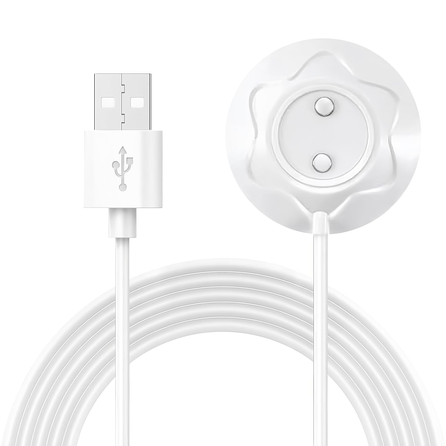 Magnetic Rose Charger USB Cable, Kwevos 2 Prong 5 cm,